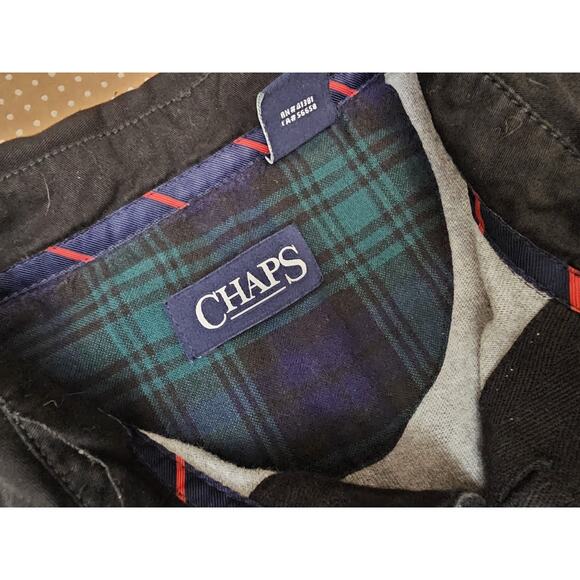 Chaps Polo Shirt Men's Size Medium Colorblock Vent Rugby Long Sleeve - Picture 9 of 12